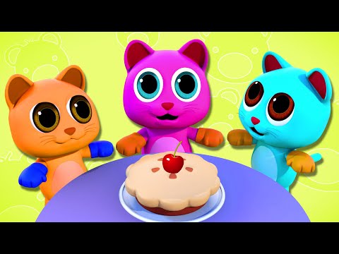 A Bebés Contentos | Tres gatitos | Canción Del Gato | Canciones Infantiles