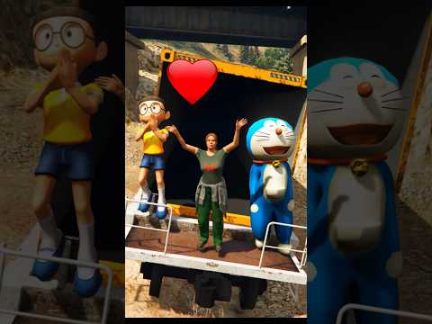Doraemon Mother Kidnep In Train But Nobita Save ❤‍? #gta5 #shorts
