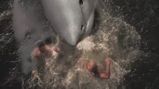 2- headed shark attack | Luring the shark scene/ Han & Dikillas death