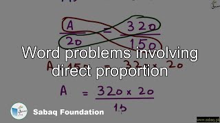 Word problems involving direct proportion