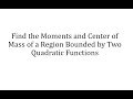 Moments and Centroids in Calculus