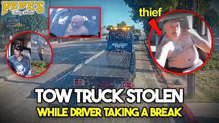 Thief Steals Tow Truck and Goes on Wild Joyride