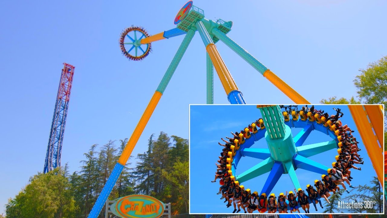 CraZanity - Worlds Tallest Pendulum Ride - Six Flags Magic Mountains