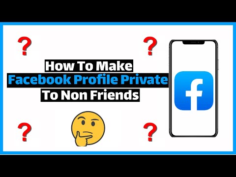 How To Make Facebook Profile Private To Non Friends (NEW)