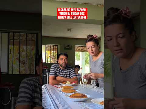 A CARA DO MEU ESPOSO VENDO EU CUIDAR DOS FILHOS DELE (ENTEADOS)