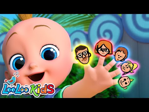 ✋ Finger Family Song + Peek-a-Boo 👀 | Fun Nursery Rhymes for Kids by LooLoo Kids 🎶👶