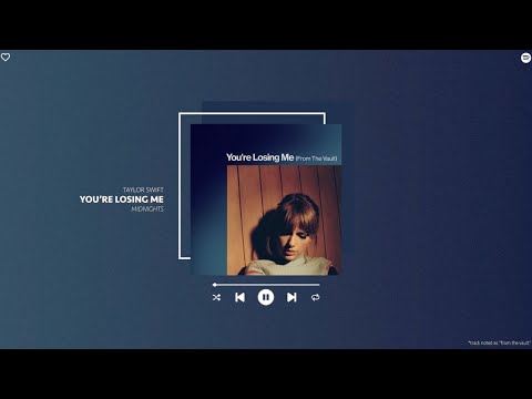 taylor swift - you're losing me (from the vault) (sped up & reverb)