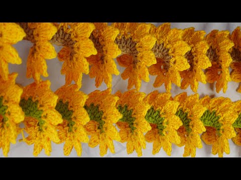 ESPIRAL DE VIENTO ,EN FORMA DE  GIRASOL, CROCHET PASO A PASO