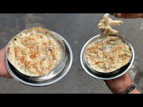 😍White Sause Pasta in Street of Nagpur🔥|Nagpurstreetfood #youtube #streetfood #viralvideo #food 