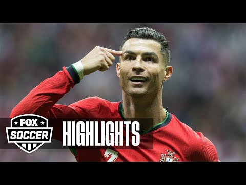 Portugal's Cristiano Ronaldo scores in first half vs. Poland | UEFA Nations League