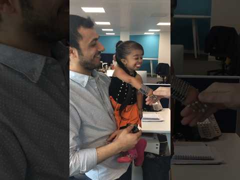 World’s Shortest Woman Jyoti Amge arrives at Guinness World Records HQ 🥰