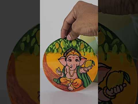 Acrylic sheet-ല് വരച്ച ഗണപതി 😱✌️#shorts