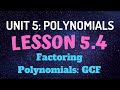 Factoring GCF: Key Concepts and Techniques