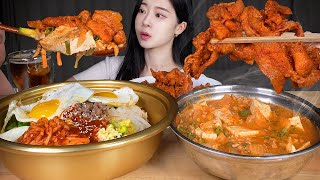 ASMR MUKBANG | 집밥 무적조합 ☆ 꽁보리비빔밥 & 청국장 & 제육볶음 먹방 Bibimbap & Choengukjang & Jeyuk Bokkeum! Home Meal