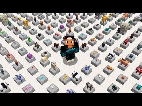 EU COLETEI O TROFÉU DE TODOS OS MOBS DO MINECRAFT