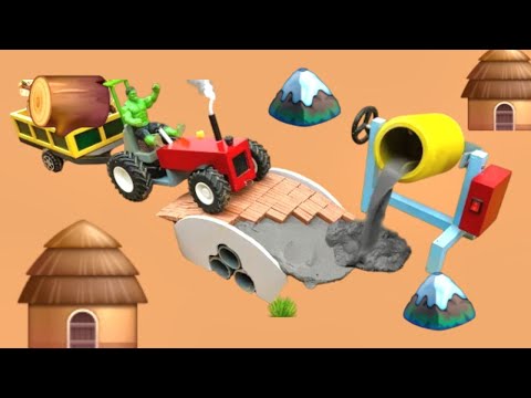 مشروع علمي لصنع مجسم صغير لمضخة مياه - Diy diorama making mini motor water pump science project