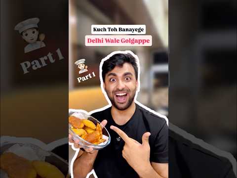 Pooriyon Ke Size Wale SOOJI Ki Golgappe!💀😂🧑🏻‍🍳#golgappe #delhi #recipe #comedy #chaat #shorts