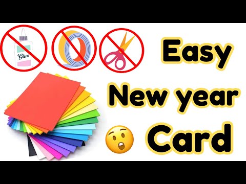 Happy New Year Card 2025/ DIY Handmade New Year Greeting Card/ How to Make New Year Card