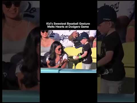 Kid’s Sweetest Baseball Gesture Melts Hearts at Dodgers Game
