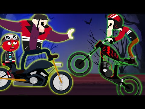 👻 Ghost Bike Song 🏍 | Halloween Songs for Kids | Nursery Rhyme Street