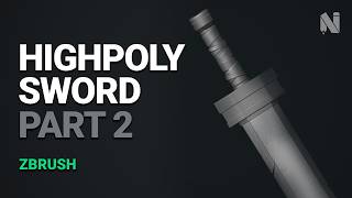 ZBrush Sword Blade Sculpting Tutorial - Part 2