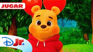 WINNIE THE POOH & YO: Winnie the Pooh flota en un globo 🎈 | @DisneyJuniorES