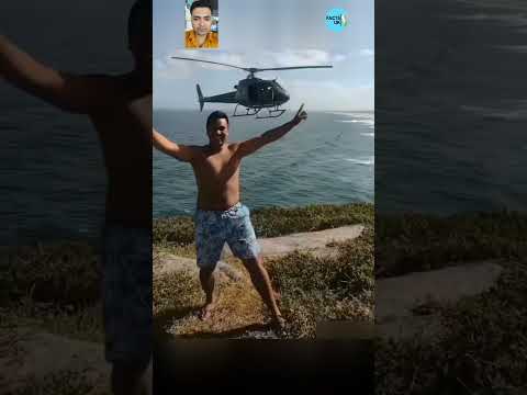 "A Helicopter Encounter: Tourist Captures Unforgettable Moments! ๐๐"