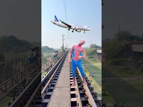 Spider man ko bacha liya🤣🤩 #funnyvideo #shorts #trendingshorts #shortsfeed #viralvideo #krrish