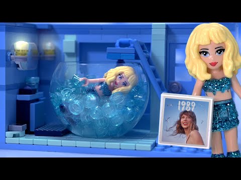 Tayor Swift 1989 as LEGO 🩵🦋 doll repaint & custom build Eras Tour blue outfit