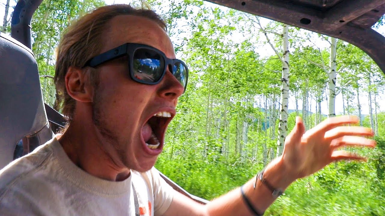 DRIVING 100MPH THROUGH A FOREST Sam, Colby, Corey & Andrea