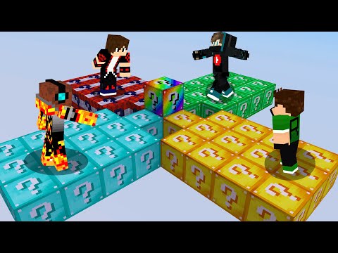 ماين كرافت : حـرب جزيرة بلوكات الحظ شوفو شنو صار #1 !!؟ 😱🔥