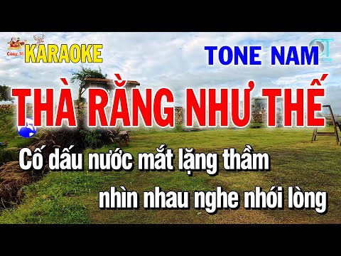 Karaoke Ưng Hoàng Phúc | Thà Rằng Như Thế Tone Nam – Công Minh Organ