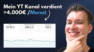 mein kleiner Youtube Account verdient 4.000€ / Monat (große Ankündigung)