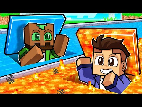 CALOR vs FRIO: La Mejor BASE SECRETA de Minecraft!