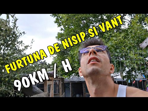 Tornadă și FURTUNA DE NISIP cu Vânt puternic de 90km/h rupe tot - vreme ciudată 27 iunie 2025