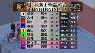 2026.05.6  GⅠ　第80回日本選手権競輪 【平塚競輪】本場開催 最終日【1R～11R】