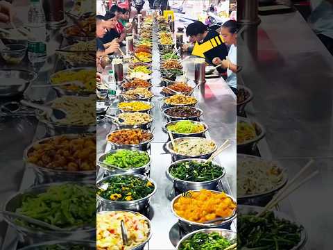 مطعم صيني ، تختار ماتشاء من الاكلات !😧