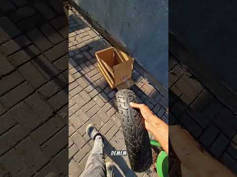 Naylon lastikle gelen sıfır motor , çöpe atın ? #motorcycle
