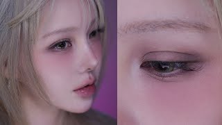 청순함에 스모키 한 방울🤍 Pure semi-smoky makeup