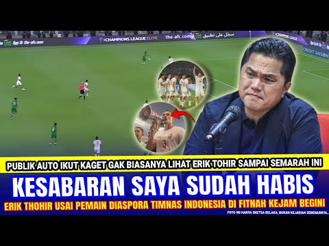 🔴 BIKIN NAIK DARAH !! Erik Tohir Langsung KERAS TEGAS Gini Soal Pemain Naturalisasi Timnas Indonesia