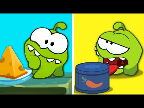 Om Nom sabe comida deliciosa y asquerosa | Video divertido de aprendizaje para niños