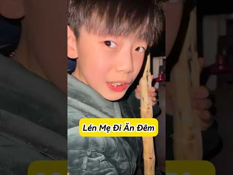 Lén Mẹ Đi Ăn Đêm😆🍛 #shorts #shortsvietnam #haihuoc #bientv #thuthach24h