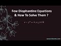 Diophantine Equations and Number Theory