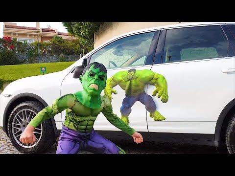 Ali quiere ser Superhéroe Adriana encontró Superhéroes Coche para niños