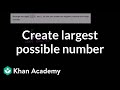 Understanding Place Value for Maximum and Minimum Numbers