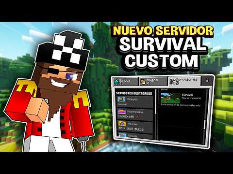 ✨ NUEVO Servidor SURVIVAL CUSTOM 1.21.44 (BEDROCK & JAVA) ✅ Minecraft Server SURVIVAL 2024