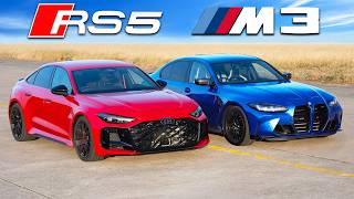 Czy nowe Audi RS5 pokona BMW M3 w wyścigu?