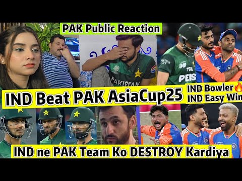 INDIA Beat PAKISTAN Asiacup25 itni Buri Haar INDIA Bowlers On Fire🔥IND EXPOSE Salman Agha New Team😱