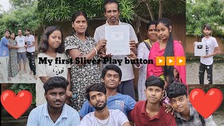 My First time Silver Play Button ▶️▶️▶️ @rahulsarkarcomedy8153 @realfoolsshorts63  #comedyvideos