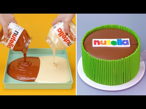 NUTELLA Chocolate Cakes Are Very Creative And Tasty | Perfect Chocolate Cake Tutorial | Tasty Plus